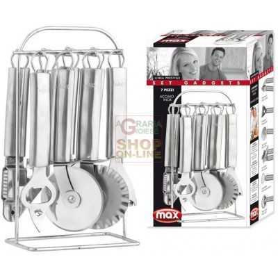 MAX SET GADGET 6PCS WITH STAINLESS STEEL HANGER