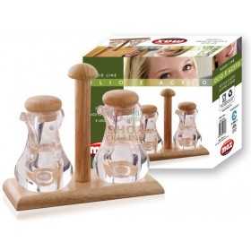 MAX SET OLIO ACETO IN LEGNO E VETRO 