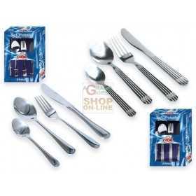 MAX STAINLESS STEEL CUTLERY 24 PIECES - ASSORTED