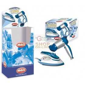 MAX SET TRAVEL:ASCIUGACAPELLI+STIRO PALLBOX 