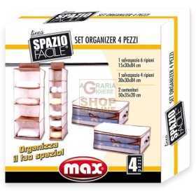 MAX EASY SPACE SET ORGANIZER 4 PIECES