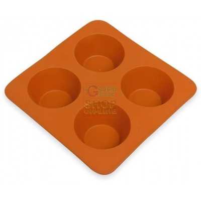MAX STAMPO SILICONE 4 MUFFINS ROSSO 