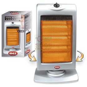 MAX HALOGEN STOVE VULCANO 1200 W SILVER