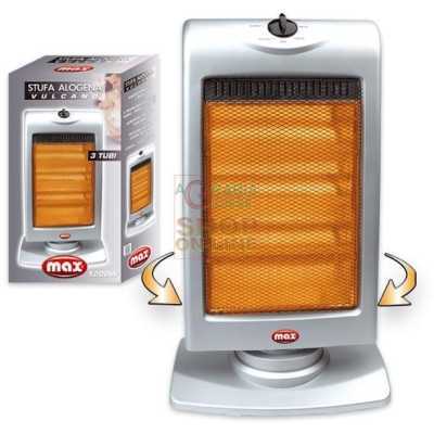 MAX HALOGEN STOVE VULCANO 1200 W SILVER