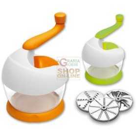 MAX MANUAL VEGETABLE CUTTER 3 RUBBER DISH