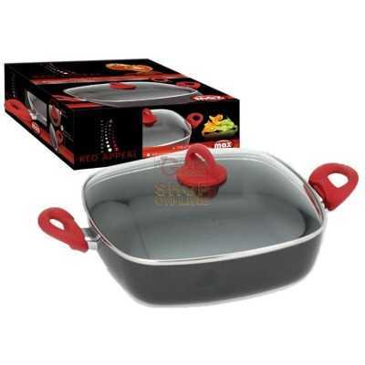 MAX TEGAME 28X28CM ALTA 7CM RED APPEAL 