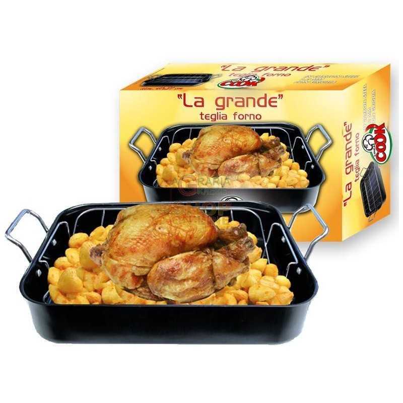 Teglie da forno grigi in acciaio con antiaderente
