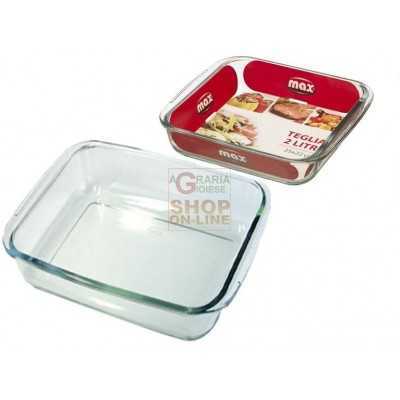 MAX SQUARE TRAY 1.8LT DIM. 24.9X22CM