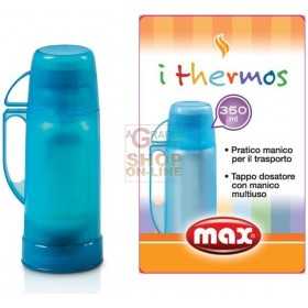 MAX THERMOS 350ML ASSORTED COLORS 15PZ