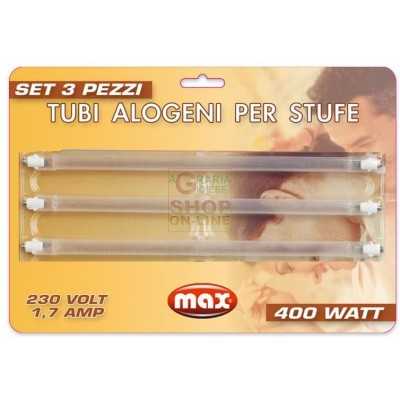 MAX HALOGEN TUBES FOR STOVES 3 PCS