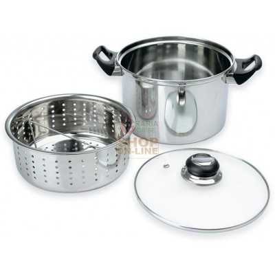 MAX VAPORIERA INOX 3,5 LT SET 3 PZ 