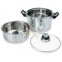 MAX VAPORIERA INOX 3,5 LT SET 3 PZ 