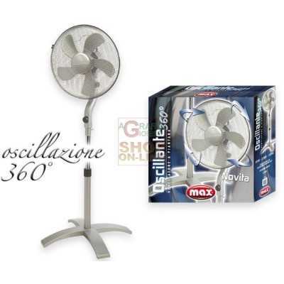 MAX VENTILATORE PIANTANA OSCILLANTE 360° 