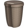 MAZZEI ALYSSA 27 CONTAINER WITH LID LT.27 TAUPE cm. 34x34x47h.