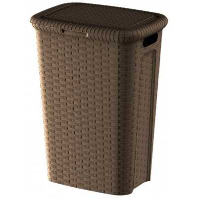 MAZZEI CINDY LINEN CONTAINER WITH TAUPE LID liters 50 cm.