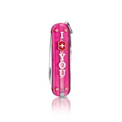VICTORINOX KNIFE CLASSIC GIFT TRANSLUCENT PINK 0.6223.T855