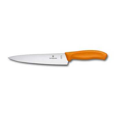 VICTORINOX KITCHEN KNIFE FIBROX HANDLE ORANGE COLOR