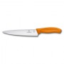 VICTORINOX KITCHEN KNIFE FIBROX HANDLE ORANGE COLOR