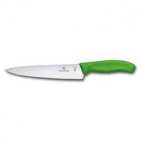 VICTORINOX KITCHEN KNIFE GREEN FIBROX HANDLE