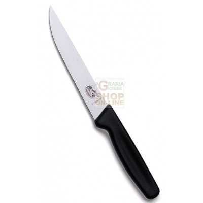 VICTORINOX COLTELLO DA CUCINA PER ARROSTO MANICO NERO CM. 12 