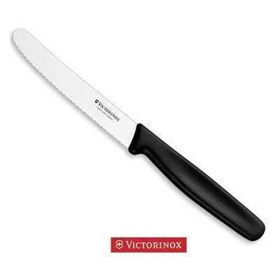 VICTORINOX COLTELLO DA TAVOLA SEGHETTATO ONDULATO PUNTA TONDA