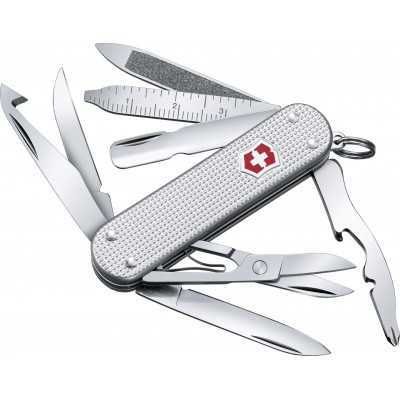 VICTORINOX MULTIPURPOSE KNIFE MINI CHAMP ALOX SILVER 0.6381.26