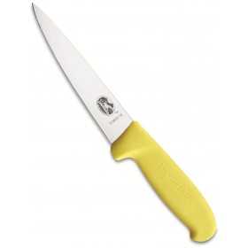 VICTORINOX KNIFE SLAUGH TO POINT WITH YELLOW FIBROX HANDLE CM.