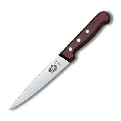 VICTORINOX COLTELLO SCANNARE A PUNTA MANICO LEGNO 5.5600.14 