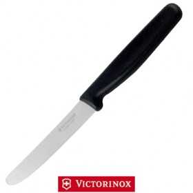 VICTORINOX SMOOTH TABLE KNIFE BLACK HANDLE