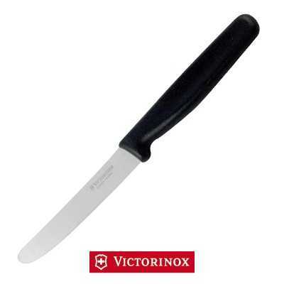 VICTORINOX SMOOTH TABLE KNIFE BLACK HANDLE