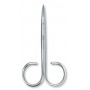VICTORINOX SCISSORS STAINLESS STEEL CURVED NAILS LEATHER