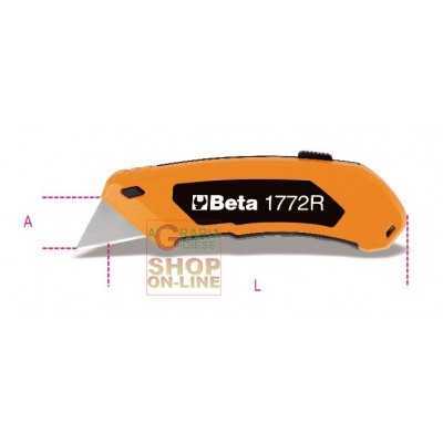 BETA ART. 1772R CUTTER CUTTER WITH TRAPEZOIDAL BLADE WITH 5
