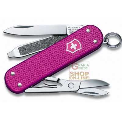 VICTORINOX MULTIUSO CLASSIC MM. 58 GUANCE ALOX STEEL VIOLA