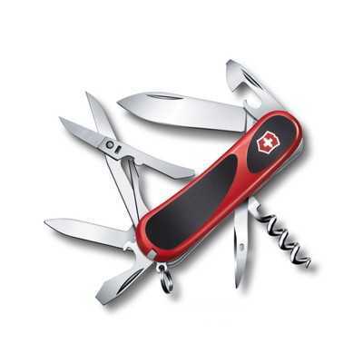 VICTORINOX MULTIPURPOSE EVOGRIP 14 RED BLACK CHEEK PADS MM. 85