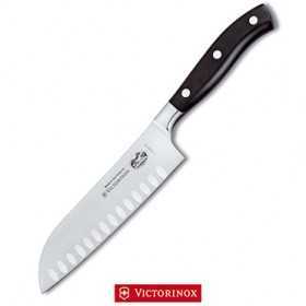 VICTORINOX SANTOKU FORGED STAINLESS STEEL BLADE WITH ALVEOLAR