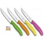 VICTORINOX SET OF 4 PIZZA KNIVES ORANGE PINK GREEN YELLOW