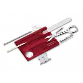 VICTORINOX SWISSCARD NAIL CARE TROUSSE FOR TRANSPARENT RED NAILS