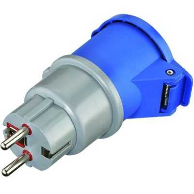 VIGOR ADATTATORE INDUSTRIALE 2P CON T SCHUKO-CEE 