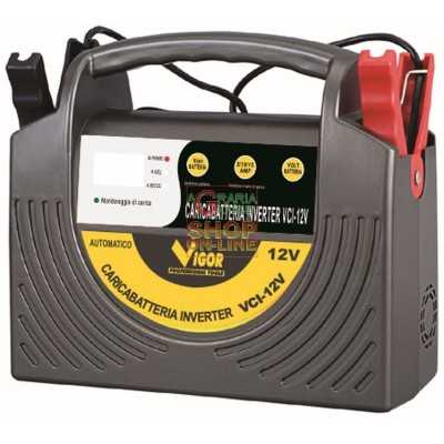 VIGOR CARICABATTERIE ELETTRICO INVERTER 6 - 12 VOLT 