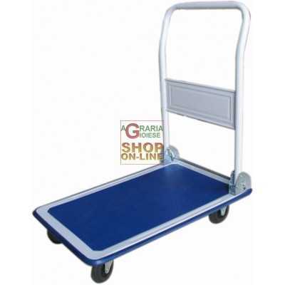 VIGOR TROLLEY WITH 4-WHEEL PLATFORM WITH FOLDING HANDLE