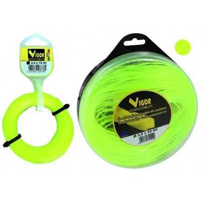 VIGOR FILO PER DECESPUGLIATORE TONDO MT. 60 DIAM. 3 mm. 