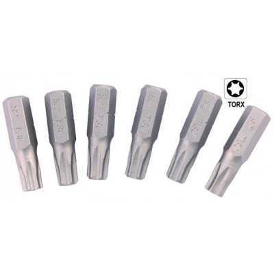 VIGOR INSERTI PER AVVITATORI TORX-TI PIENI PZ. 6 TX-40X25MM 