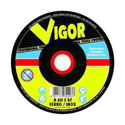 VIGOR SPECIAL ABRASIVE WHEEL STAINLESS STEEL FLAT 125X1,6X22