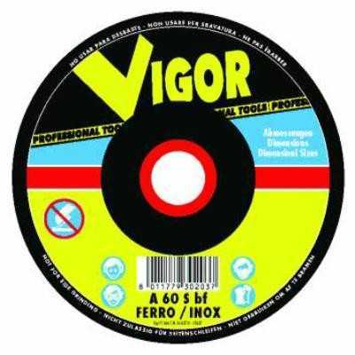 VIGOR SPECIAL ABRASIVE STEEL-STAINLESS STEEL FLAT WHEELS