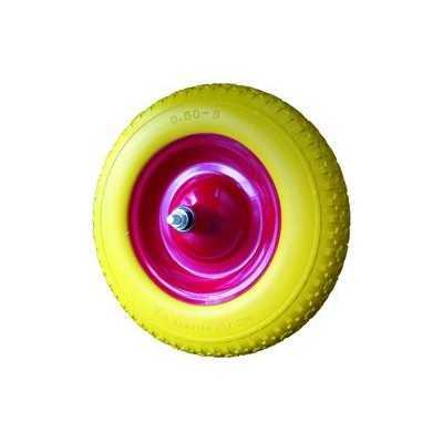 VIGOR WHEEL FOR WHEELBARROW WITH BEARING AND PIN CM. 17 FOAM