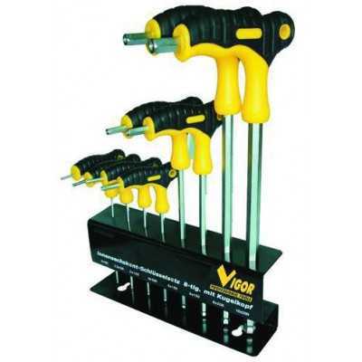 VIGOR SERIES HEX KEYS 8 PIECES HANDLE T
