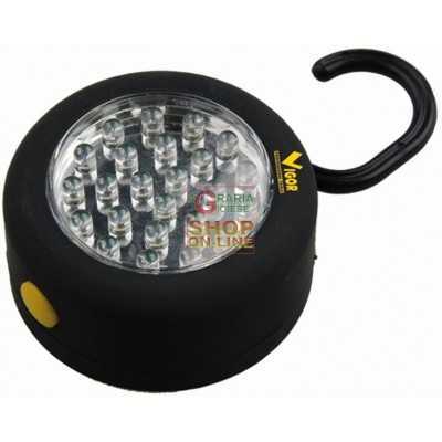 VIGOR CIRCLE LED TORCH WITH HOOK 24 LED