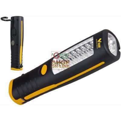 VIGOR LED FLASH TORCH WITH HOOK 30 LED