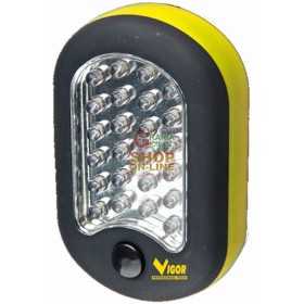 VIGOR OVAL LED TORCH WITH HOOK 27 LED