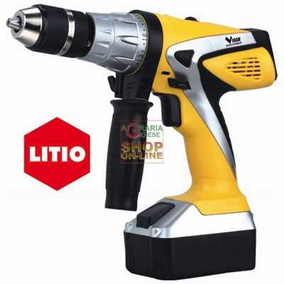 VIGOR BATTERY DRILL DRIVER VTB-B2 18 LITHIUM VOLT 18